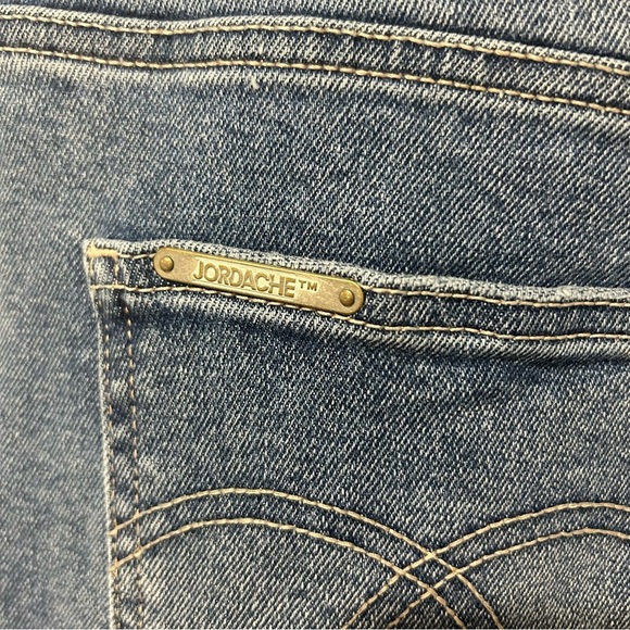 Y2K Jordache Vintage  Women's Blue Straight Leg Jeans High Waist Size 14 - Picture 8 of 9